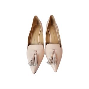 Banana Republic sz 9.5 pink tassle heels EUC